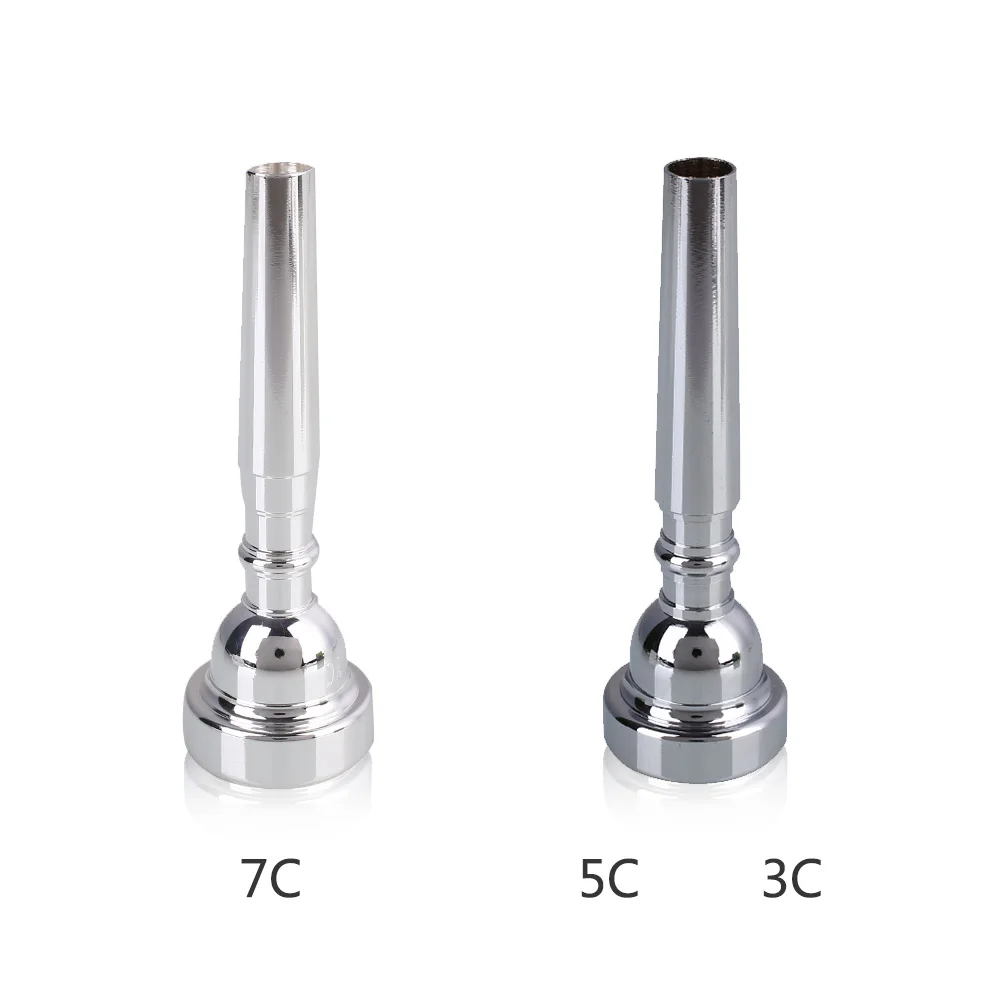 Music Trumpet Mouthpiece 3C/5C/7C Silver For Student Alloy High quality