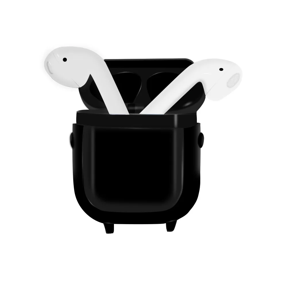 Носимые умные наручные часы стиль TWS A01 наушники Авто сопряжение съемный зарядный ящик Bluetooth 5,0 для Iphone huawei Xiaom - Цвет: Черный