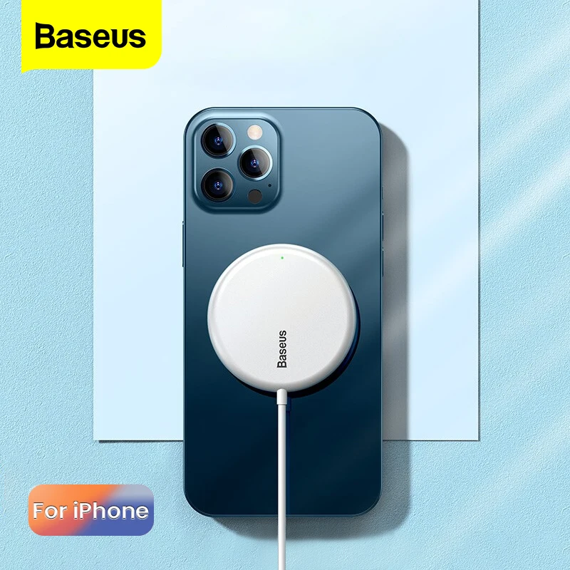 Baseus15W Magnetic Wireless Charger For iPhone 12 Pro Max Qi PD Fast Wireless Charging Charger Induction Pad Magsafing Charger