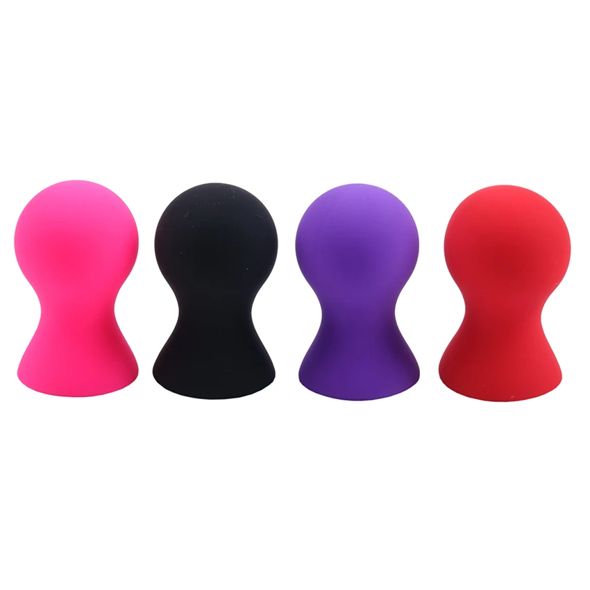 Lot de 2 ventouses à tétons en silicone, pompe à tétons, ventouse, masseur de sein, stimulateur de clitoris, jouets sexuels pour femme_voghion.com