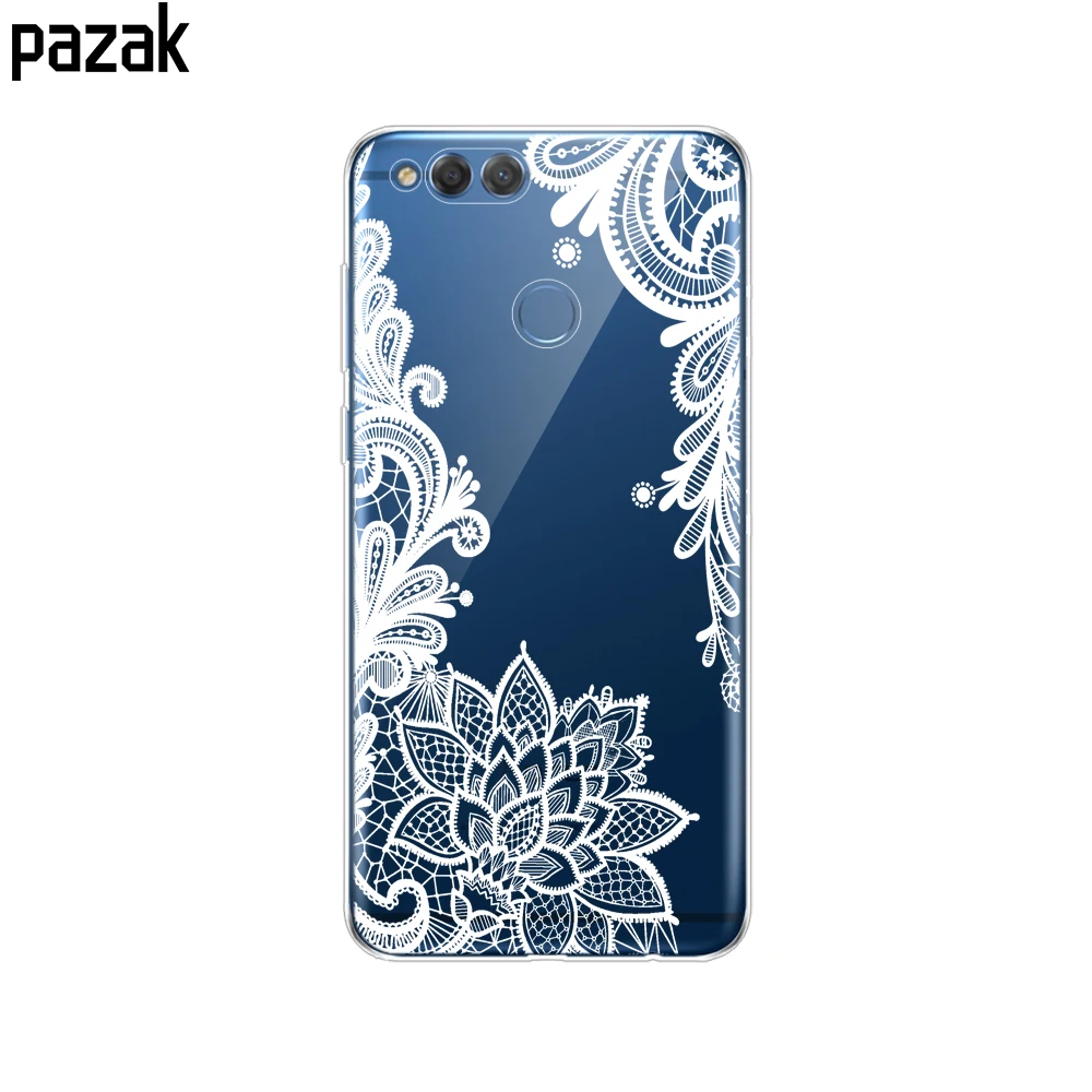 Силиконовый чехол для телефона для huawei honor 7X, чехол s, мягкий чехол из ТПУ для задней панели телефона, 360 Защитный дизайн