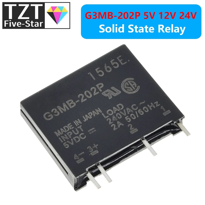 TZT 1/3/5PCS Smart Electronics Original Solid State Relais G3MB-202P DC-AC PCB SSR In 5V 12V 24VDC,Out 240V AC 2A – Detail 9