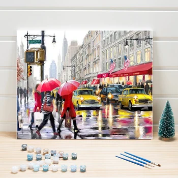 

Paint Oil Painting By Number Scenery Acrylic Coloring Arts On Canvas DIY Wall Pictures For Living Room Decoration Adults Drawing