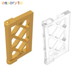 Aquaryta – blocs de construction 1x2x3, 60 pièces, fenêtre à grille Oblique Compatible 60607, bricolage, assemblage de particules éducatives, jouets cadeau 