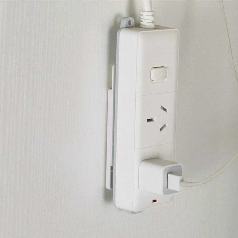 

Storage Holder Socket Manager Wall-mounted Storage Rack Plug-in Free Punched Strong Traceless Socket Fixer Rack Socket Fixer