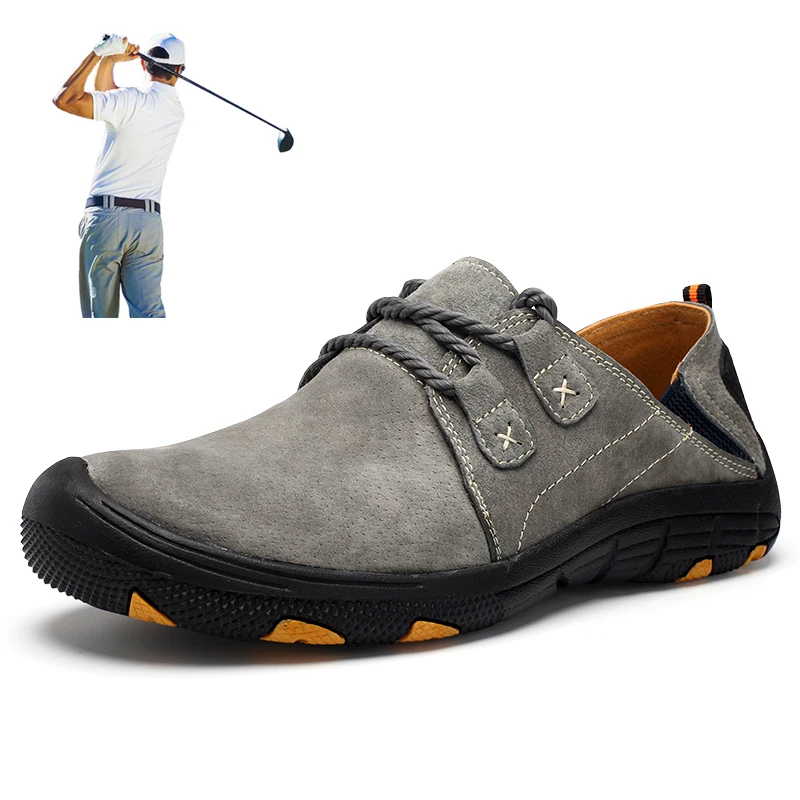Genuine Leather Golf Shoes Waterproof 