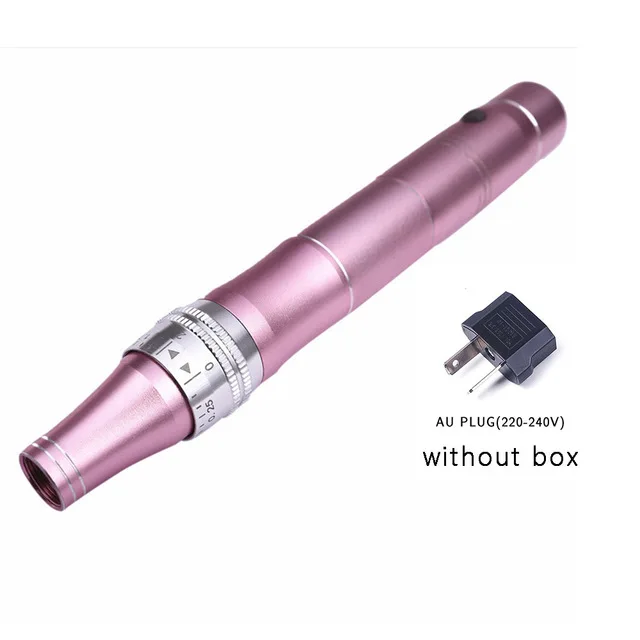 AU plug without box Электрическая Дерма ручка, беспроводное устройство, тату, микроблейдинг, Дерма, иглы для татуировки, Dr, ручка, пистолет, мезотерапия, макияж лица, уход за кожей - Габаритные размеры: AU plug without box
