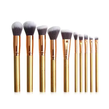 

MAANGE 10 PCS New Makeup Brushes Set Powder Eye Shadow Foundation Concealer Brush Loose Powder Brush Lip Make Up Brushes Kits