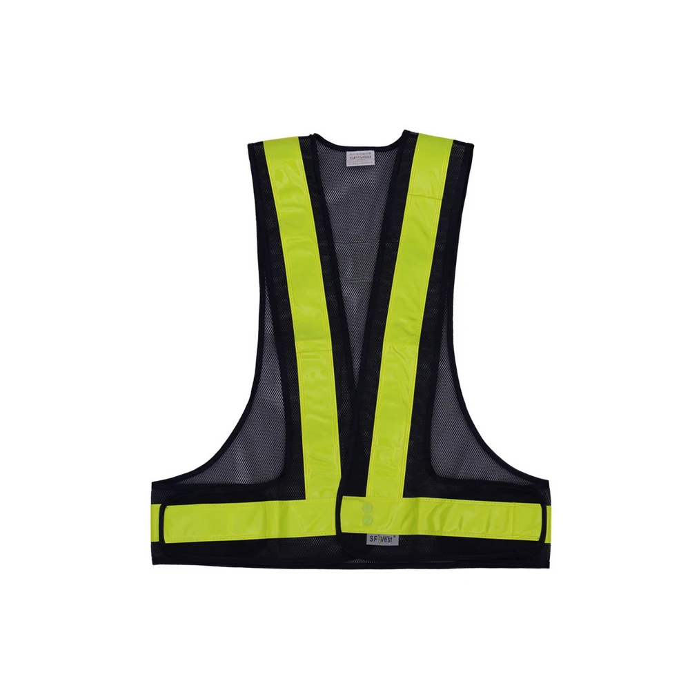 SFVest High Visibility Reflective Vest Reflective Safety Strap Vests Workwear Security Working Clothes Safety Waistcoat