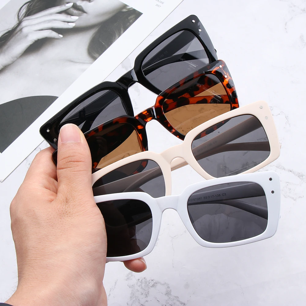 Women Sunglasses New Vintage Rectangle Sunglasses For Women's Fashion Retro Leopard Design Sunglasses Trendy Eyewear UV400 Streetwear Accessories