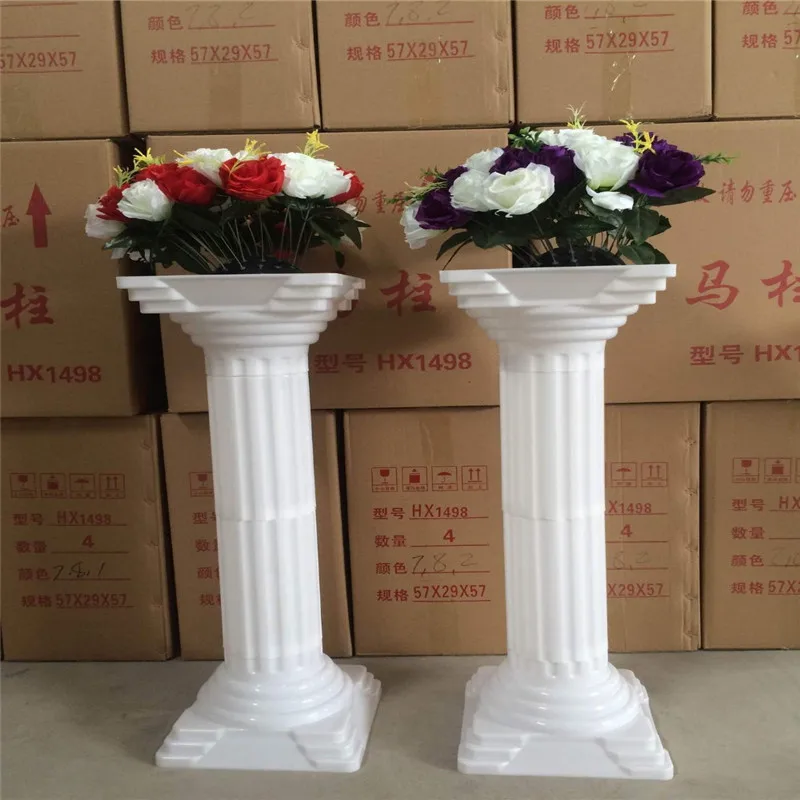 

2 pc/lot Fashion Wedding Props Decorative Roman Columns White Color Plastic Pillars Road Cited Party Event decoration supplies