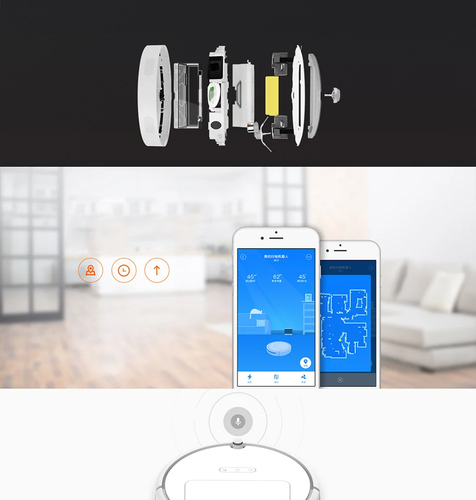 Робот-пылесос Roborock Xiao mi 4 для уборки дома Xiaowa, пылесборник для влажной уборки, умный автоматический робот для уборки ковров