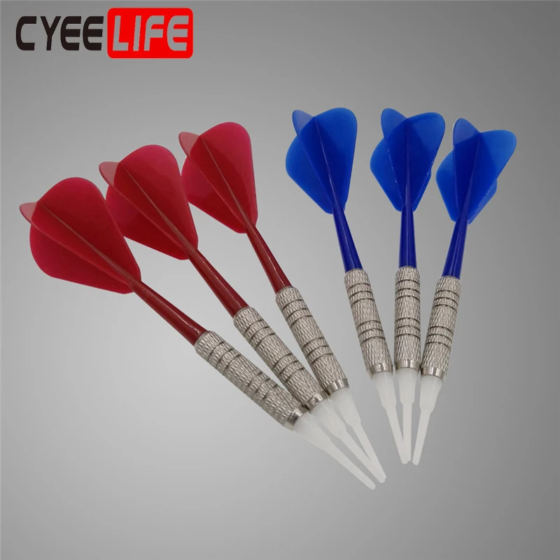 Профессиональные Дартс CyeeLife 3 шт. мягкие 9 г электронные дартс с мягким
