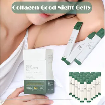 

H 20pcs Collage Gel Sleeping Mask No-wash Moisturizing Pore Shrink Firm Lift Brighten Skin Reduce Fine Lines Facial Mask t6