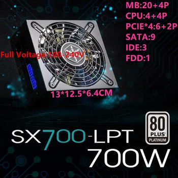 

New PSU For SilverStone Brand SFX-L Full Modular 80plus Platinum Game Mute Power Supply 700W Power Supply SX700-LPT