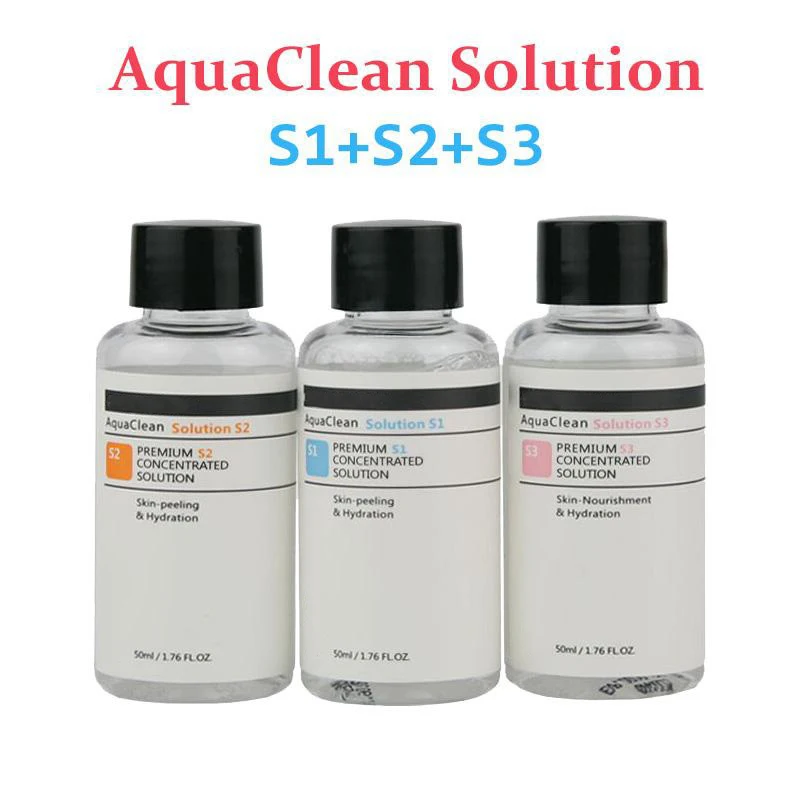 50ml 3 Bottle/Set Clean Solution Solution Facial Serum For Dermabrasion Skin Care Machine