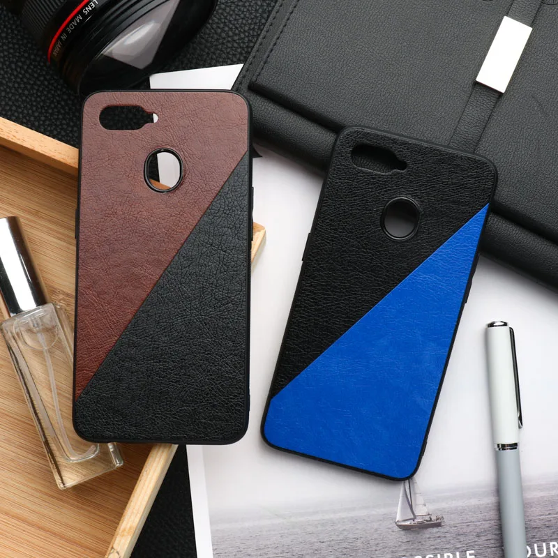 

Case for OPPO R17 Pro R15 Mirror R11 Plus K1 R15X F7 Case Luxury Leather Silicone Cover On OPPO A9 2020 A11X A7X F9 A7 A5 A3 A1K