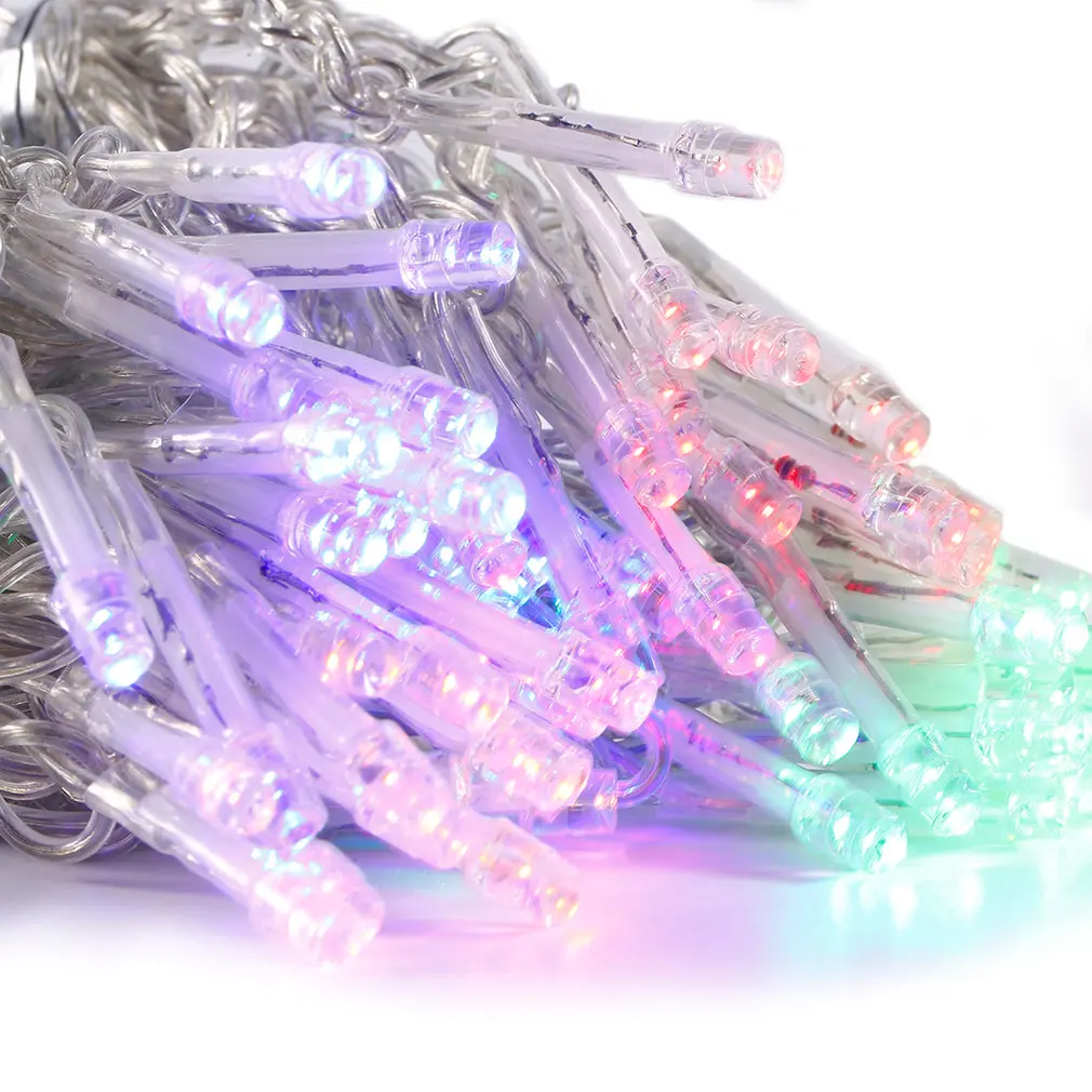 

3m*3m 24V 300 LEDs Lights Low Voltage LED String Curtain Light Flashing Lane Christmas Home Garden Festival Lights functional