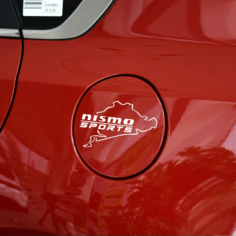 1pcs nismo SPORT Emblem car fuel tank cap lahua sticker for Nissan Tiida Sunny QASHQAI MARCH LIVINA TEANA X-TRAI Accessories