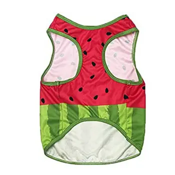 

Cute Pet Dog Watermelon Soft Dogs Vest Sports Cat Shirt Pet Clothing Spring Summer Cool Sweatshirt Coats