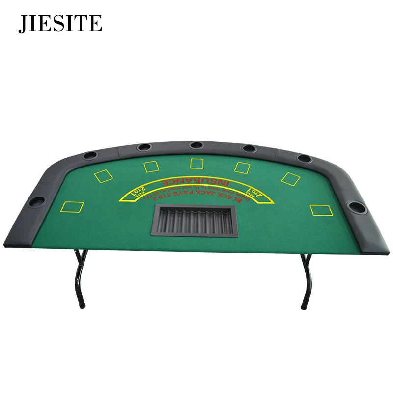 JIESITE-черный Джек Таблица казино складной стол Техасский Холдем вывеска indoor Board игральная фишка аксессуар цены по прейскуранту завода-изготовителя
