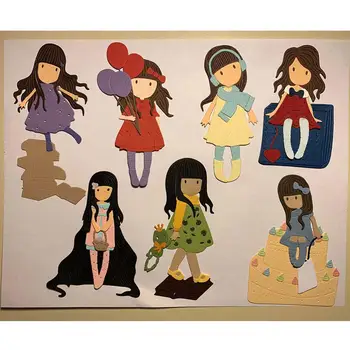 

Scrapbooking Paper Metal Craft Dies For Card Making Girl Doll Stencil Cut Dies 2020 Embossing Nouveau Arrivage 60