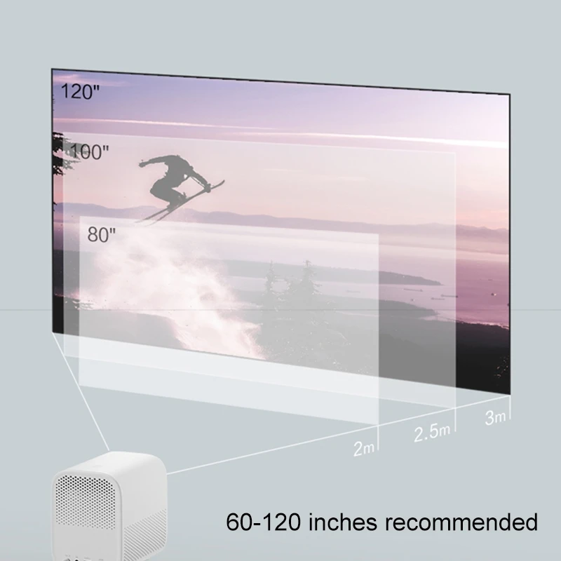 Умный проектор Xiaomi Mijia молодежная версия видеопроектор Full HD 4K Портативный 1080P DLP