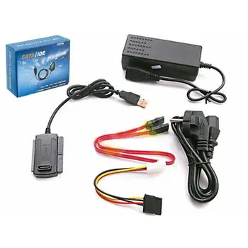 

USB2.0 To IDE/SATA Three-purpose Conversion Cable IDE IDE To Power Drive Adapter USB2.0 Cable Hard Line M0J5