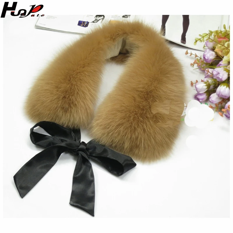 

Huapate 2020 cross-border winter ladies high quality solid color imitation fox fur collar Europe and America fur scarf