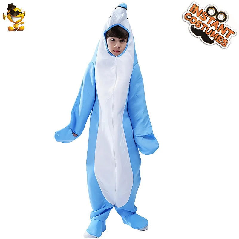 Детские костюмы на Хэллоуин, Детский костюм дельфина, косплей, Мультяшные животные, дельфин, Комбинезоны Костюмы