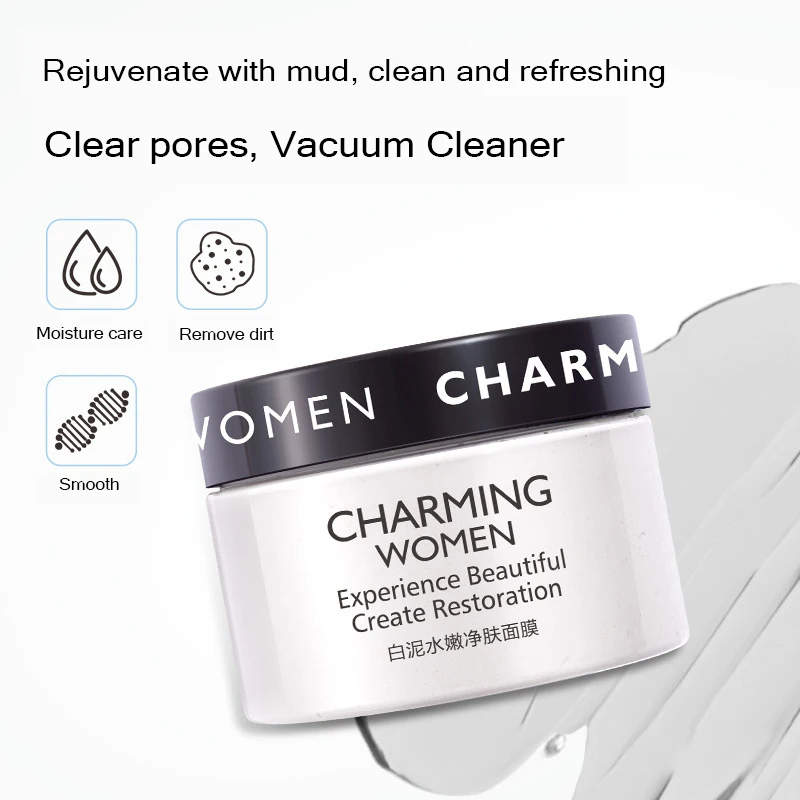 120 г канадская Ледниковая грязевая детоксицирующая маска белая глина для