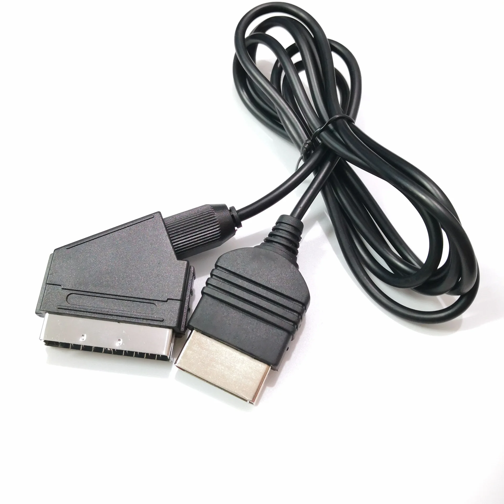 Черный 1 8 м/6 футов 24Pin RGB Scart AV кабель свинцовый Аудио Видео разъем для XBOX|Кабели| |
