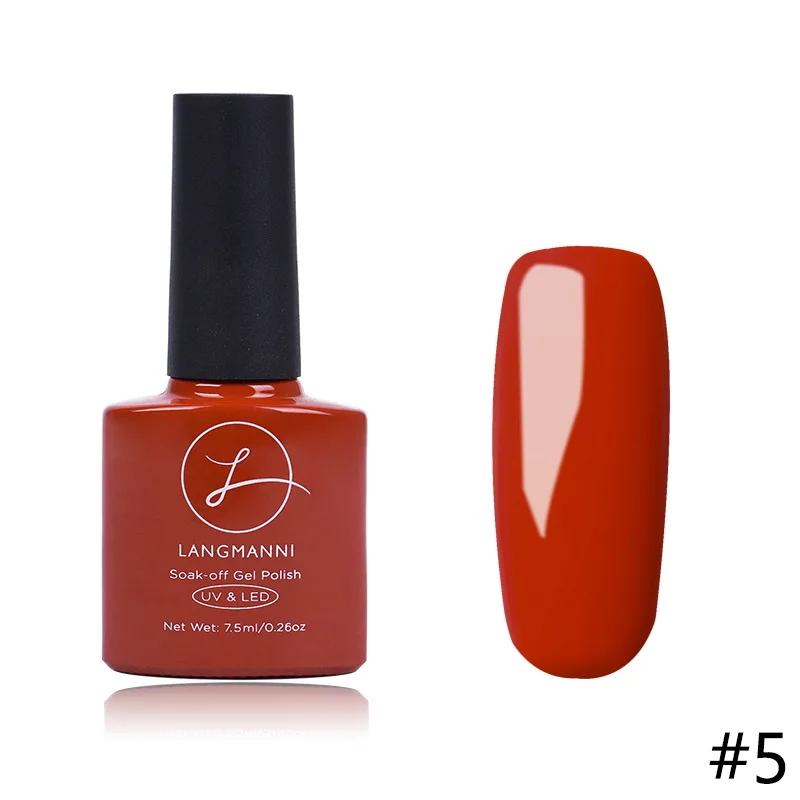 Nusx Gel Nail Polish Pure Color Semi Permanent Base Top Need UV LED Lamp Varnish Paint 4