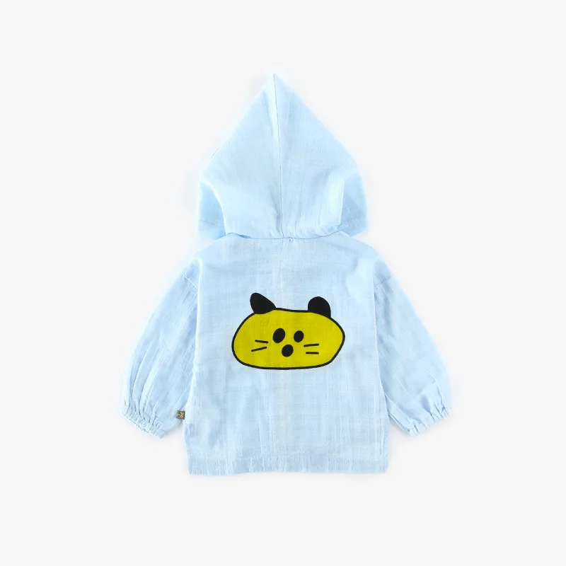 Summer Stereo Ear Cartoon Printed Coat Baby Coat Infant CHILDREN'S Wear Casual Coat