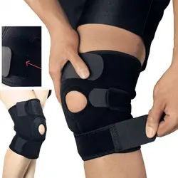 Manchon de soutien réglable pour attelle de genou, stabilisateur de rotule ouverte, protecteur en Nylon pour l'arthrite, déchirure du ménisque, 1 pièce 