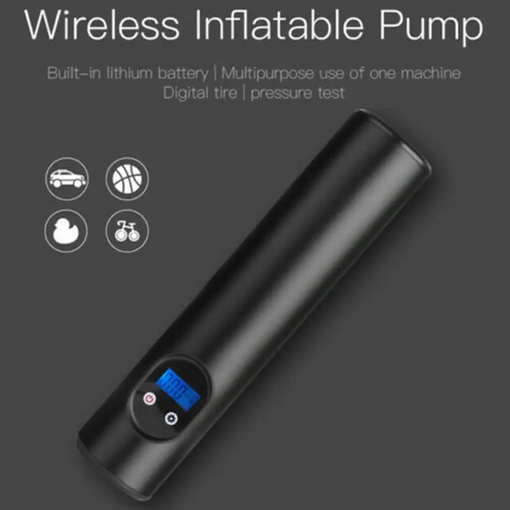 2000mAh 60WCar надувной воздушный насос USB интерфейс беспроводной воздушный компрессор автомобильный мини-насос для велосипеда насос для шин мотоциклетная шина