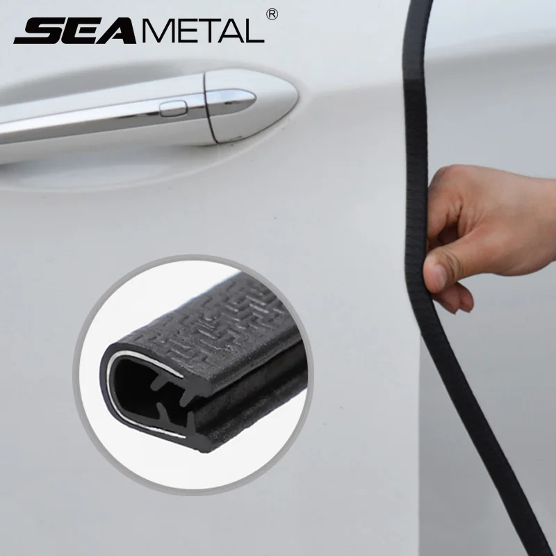 10m Car Door Scratch Protector Strip Sealing Guard Trim Auto Door Edge Stickers Decoration Car Door Edge Protector Seal Strips