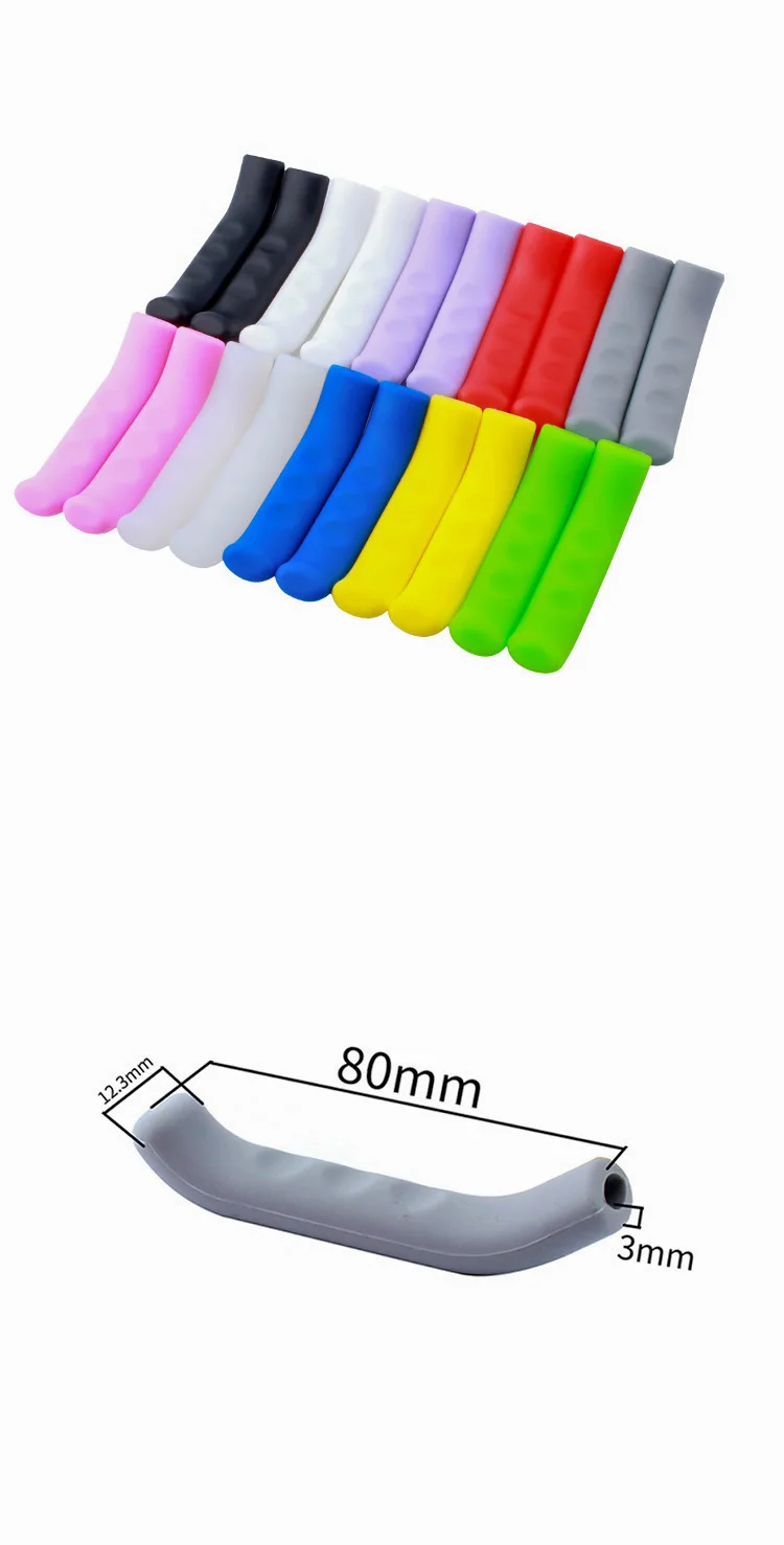 Zerone Accessoire De Poignées De Vélo 4 Paires De Housse De Protection De Levier De Frein