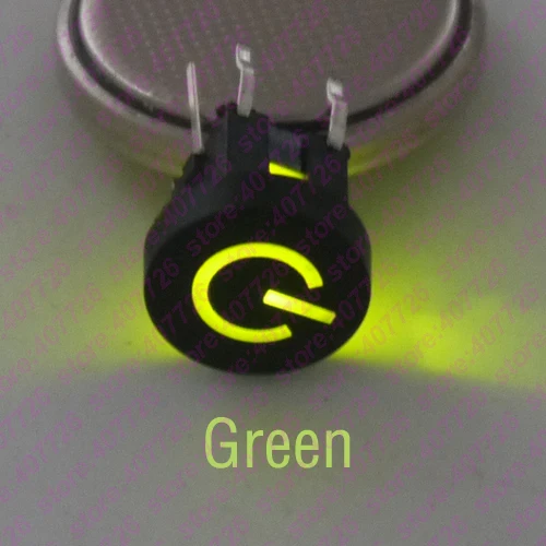 Switch AddGreen BCap 10 шт. 6X6X8,2 мм с логотипом питания черная пластиковая крышка 6PIN DIP мгновенная тактовая кнопка сверху круглая головка индикация кнопка - Цвет: Switch AddGreen BCap