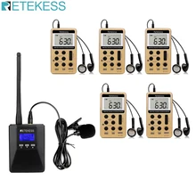 Retekess TR506 FM передатчик+ 5 шт. V112 FM радио приемник гид системы руководство церковной встречи система перевода