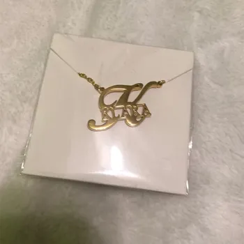 

Personalized Iced Name Necklace Stainless Steel Custom Name Jewelry Any Name Necklaces & Pendants For Girl kids