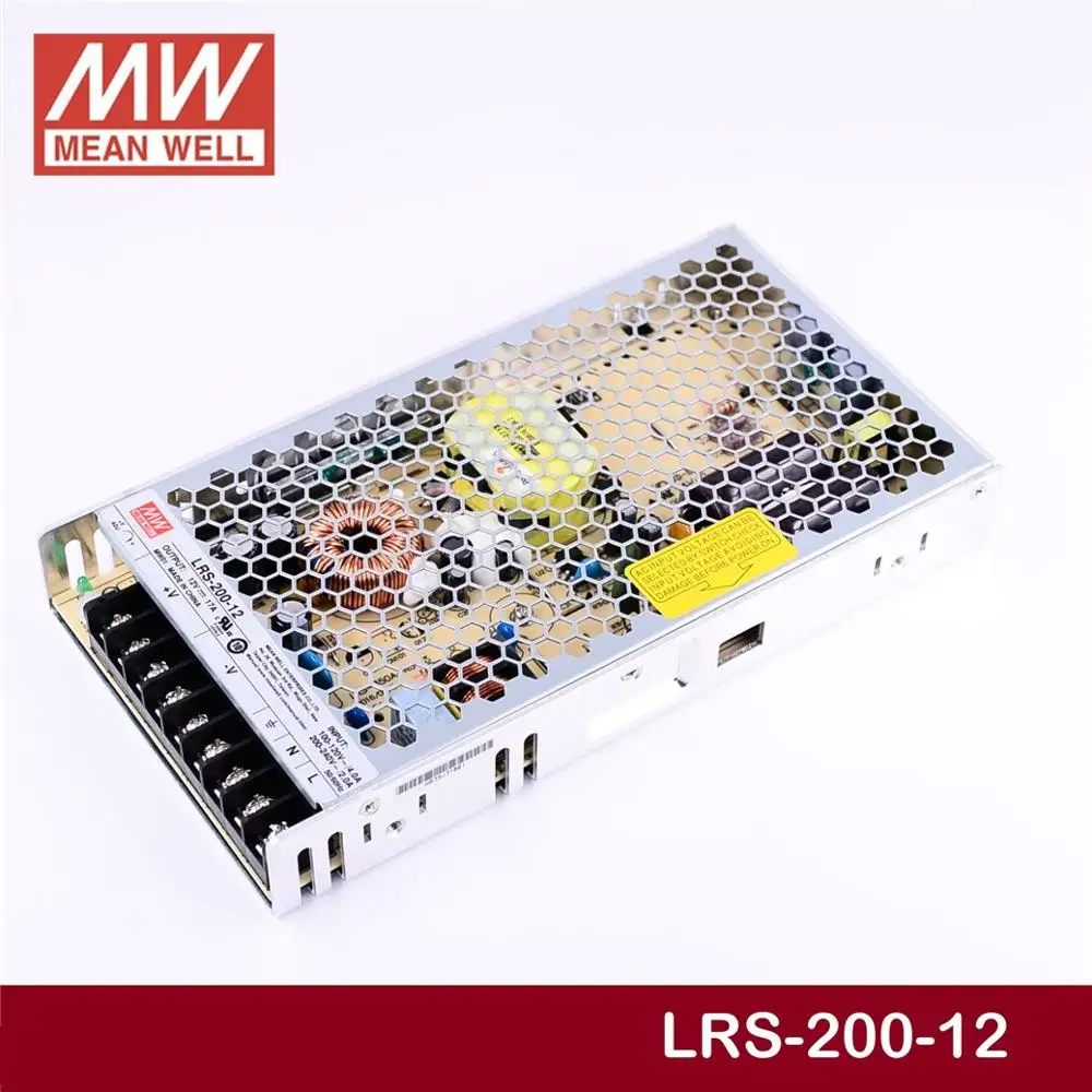 LRS-200-12, Meanwell, led trafo, güç kaynakları, smps, LRS-100-12, 12V, 50W, 100