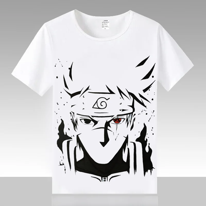 Новинка Мужская футболка с Наруто Naruto Uzumaki летние хлопковые свободные футболки