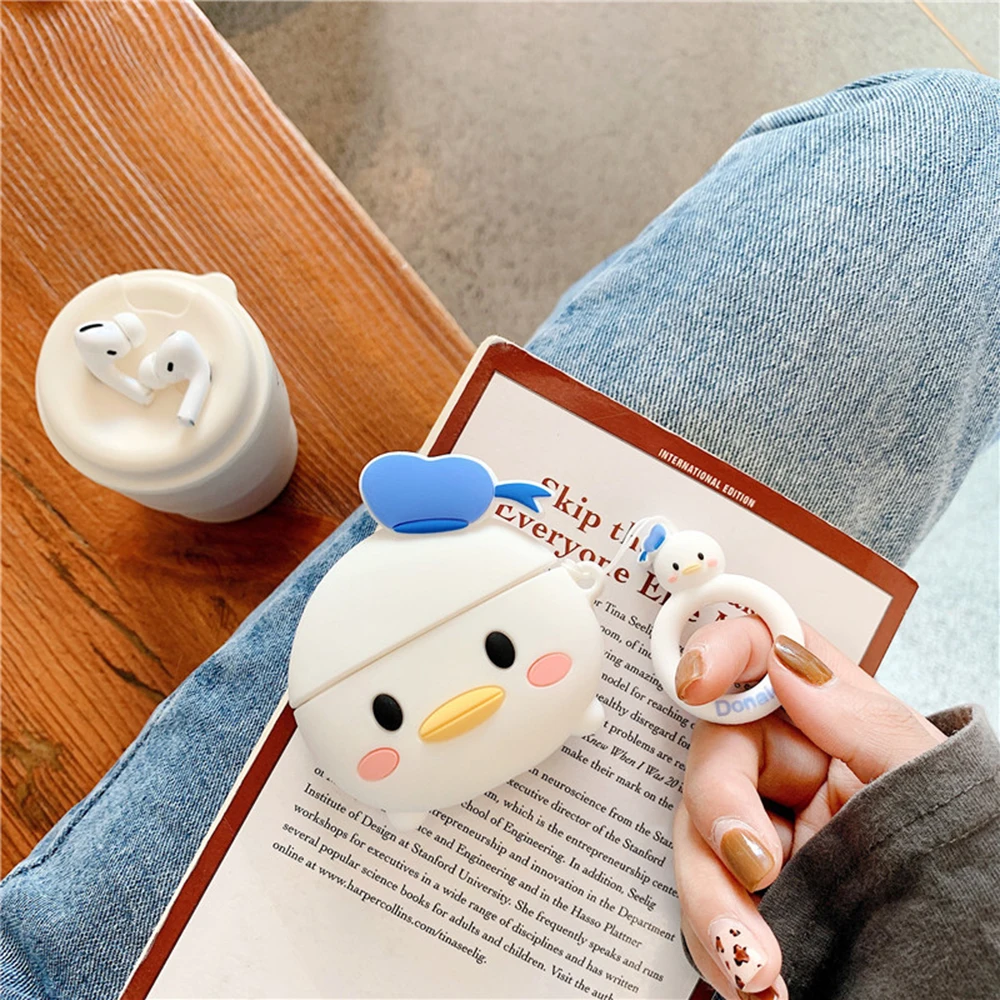 For Pods Pro GJ6136 Чехол для наушников для Airpods Pro Чехол Милые силиконовые Мультяшные наушники/Earpods чехол для Apple Air pods 3 Pro Чехол милый брелок с дизайном «Поросёнок» - Цвет: For Pods Pro GJ6136