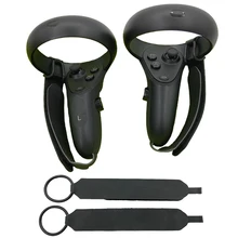 1 пара нескользящее регулируемое; кулак ремни для Oculus Quest/Rift S VR гарнитура сенсорный контроллер сцепление запасные части