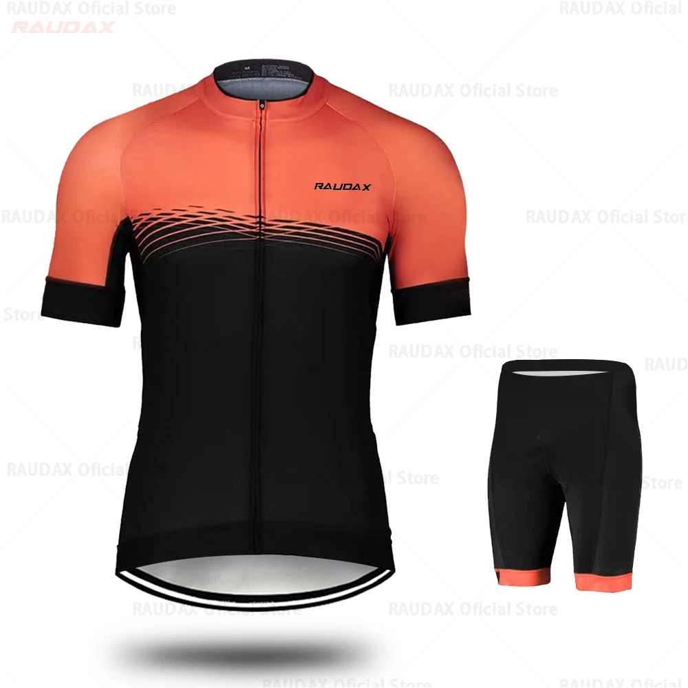 Normal cycling set RAUDAX Велоспорт Джерси флуоресцентная велоодежда желтого цвета MTB Велоспорт нагрудник шорты трикотажный комплект для велоспорта триатлон Ropa Ciclismo - Цвет: Normal cycling set