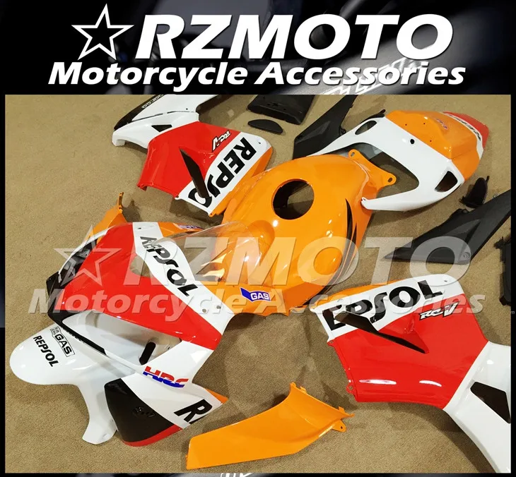 4 подарки ABS мотоцикл полный обтекатель комплект подходит для CBR600RR F5 2005 2006 05 06 cbr600 600RR тела набор оранжевый красный