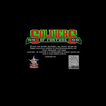 

Soldiers of Fortune USA Version 16 bit Big Gray Game Card For NTSC Game Player