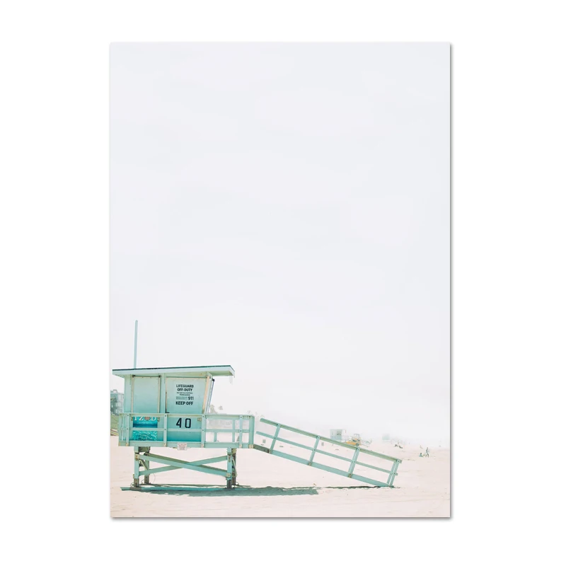 Калифорнийский Набор для печати Surf Wall Art Холст живопись плакаты пляж доска для серфинга принты береговой декор картины для гостиной стены - Цвет: L602-3