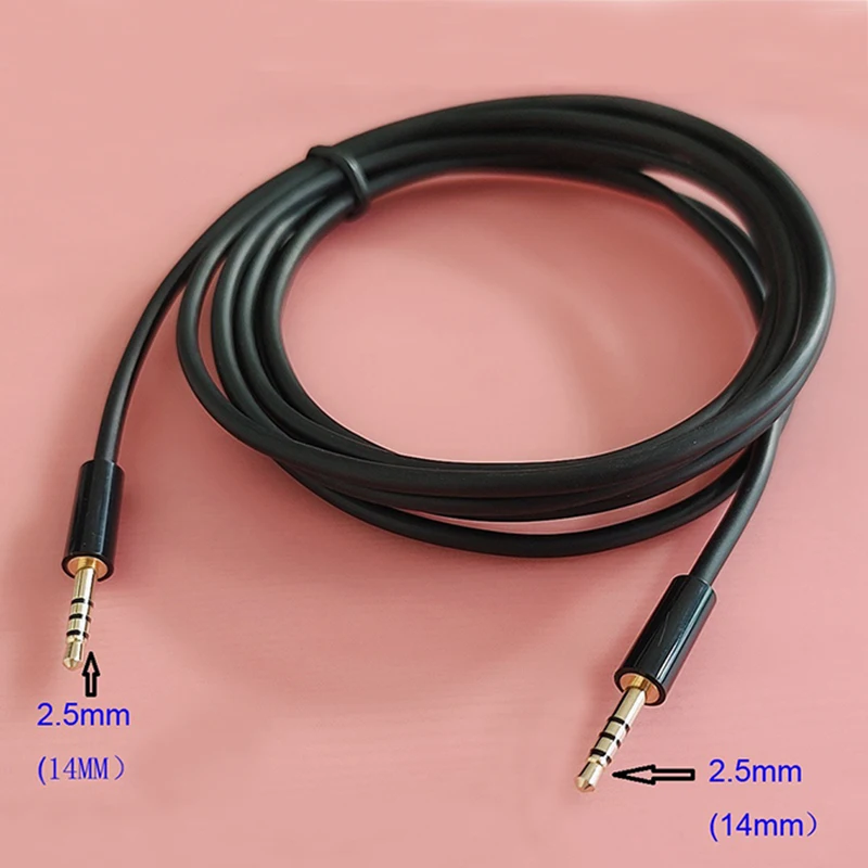 14mm Extended Long size 2.5mm to 2.5mm 4 Pole Audio Video Cable